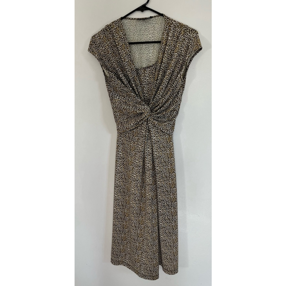 Lafayette 148 New York twist front midi dress size 4